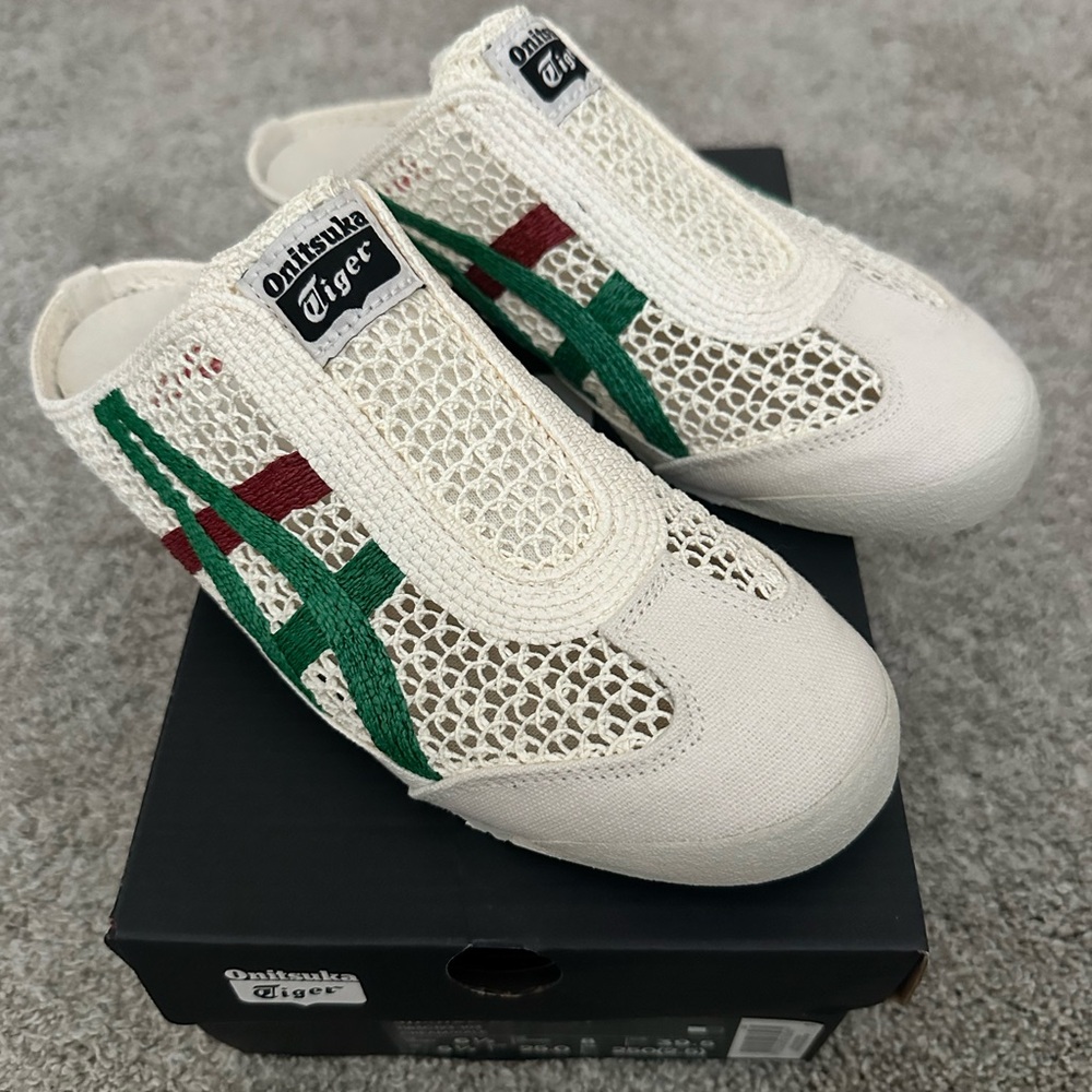 Onitsuka tiger Mexico 66 sabot cream kale slides